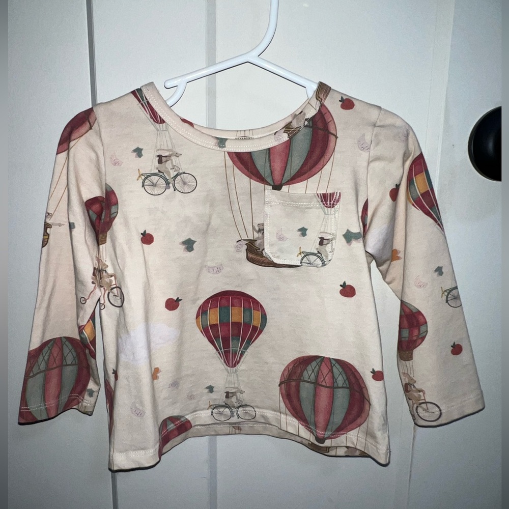 Anise & Ava Hot Air Balloon Long Sleeve Shirt